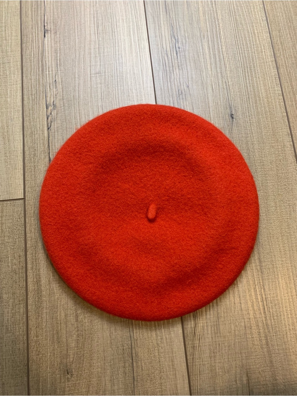 Red Wool Beret Hat